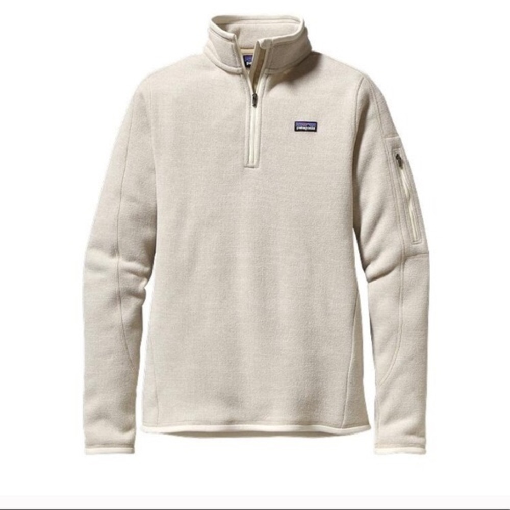 Patagonia 1/4 Zip Better Sweater in Raw Linen